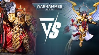 Adeptus Custodes vs Adepta Sororitas: 2000pts Warhammer 40K Battle Report