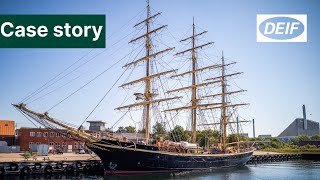 85-year-old sailing ship with an automated power management system