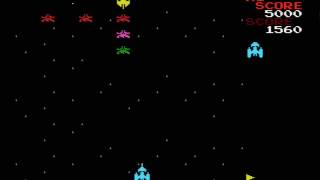 Galaxian (1984)(Namcot)  MSX GAME GAMEPLAY