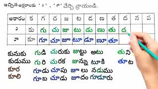 గుణింత పదాలు కొమ్ము - కొమ్ముదీర్ఘం