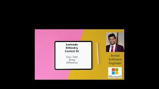 Leetcode BiWeekly contest 90 - Easy - Odd String Difference