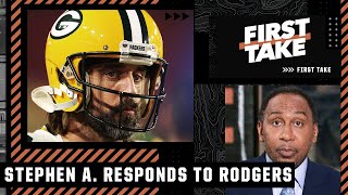 Stephen A.: I'm ashamed of Aaron Rodgers, he 'came across as a national embarrassment' | First Take