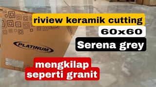 riview keramik 60x60 platinum ||Serena grey