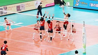 【2023春高準決勝】古川学園 vs 熊本信愛女学院 第３セット　＜女子バレーボール＞