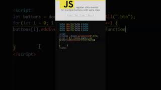 Registering Click Events For Multiple Buttons With The Same Class Using JavaScript