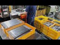 Kitchen tongs mass production process. Amazing Korean tongs factory