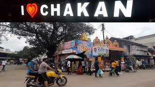 Chakan City of Pune (Mumbai) Maharashtra full market and Bus Stand