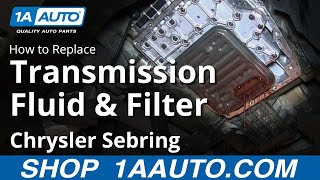 How to Service Automatic Transmission and Filter 01-06 Chrysler Sebring