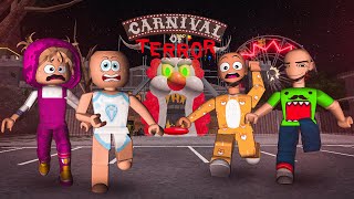 JJ ESCAPE THE CARNIVAL OF TERROR ALL PARTS WITH BOBBY, MASHAND PABLO | Roblox Fu