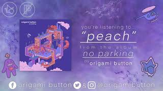 Origami Button - Peach