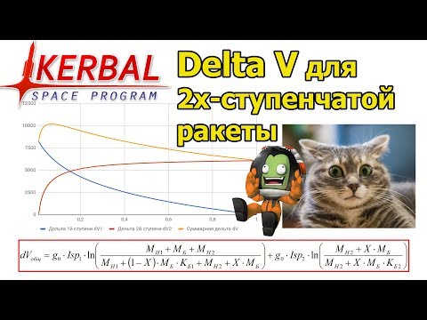 Kerbal Space Program: Delta V и оптимальные пропорции для 2х-ступенчатой ракеты в KSP RO RSS