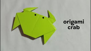 origami crab easy - origami step by step - origami tutorial | SARAH DELLASA