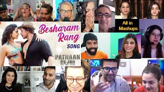 Besharam Rang Reaction Mashup | Pathaan | Shah Rukh Khan, Deepika Padukone | Vishal & Sheykhar