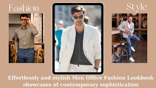 Effortlessly and stylish Men Office Fashion Lookbook showcases of contemporary sophistication