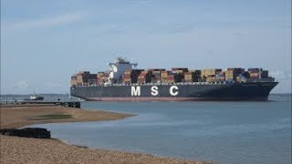 MSC Luciana arrives to the Port of Felixstowe  Svitzer Kent assists her on to Trinity 6 Berth 17th A