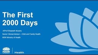 Maternal Mental Health and the First 2000 Days with A/Professor Elisabeth Murphy - Webinar