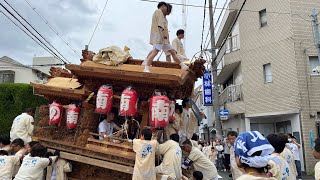 令和5年6月11日平野区野堂町南組(の南)だんじり制動テスト　平野郷夏祭り