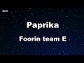 Karaoke♬ Paprika - Foorin team E 【No Guide Melody】 Instrumental