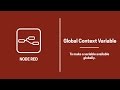 Global Context Variable | Node Red