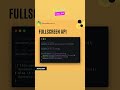Javascript, Fullscreen API #javascript #shorts