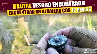 BRUTAL TESORO de 12 MONEDAS DE PLATA!!