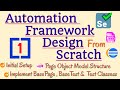 Session 1 - Java Selenium Framework - Initial Setup | Designing Basic Page Object Model Structure