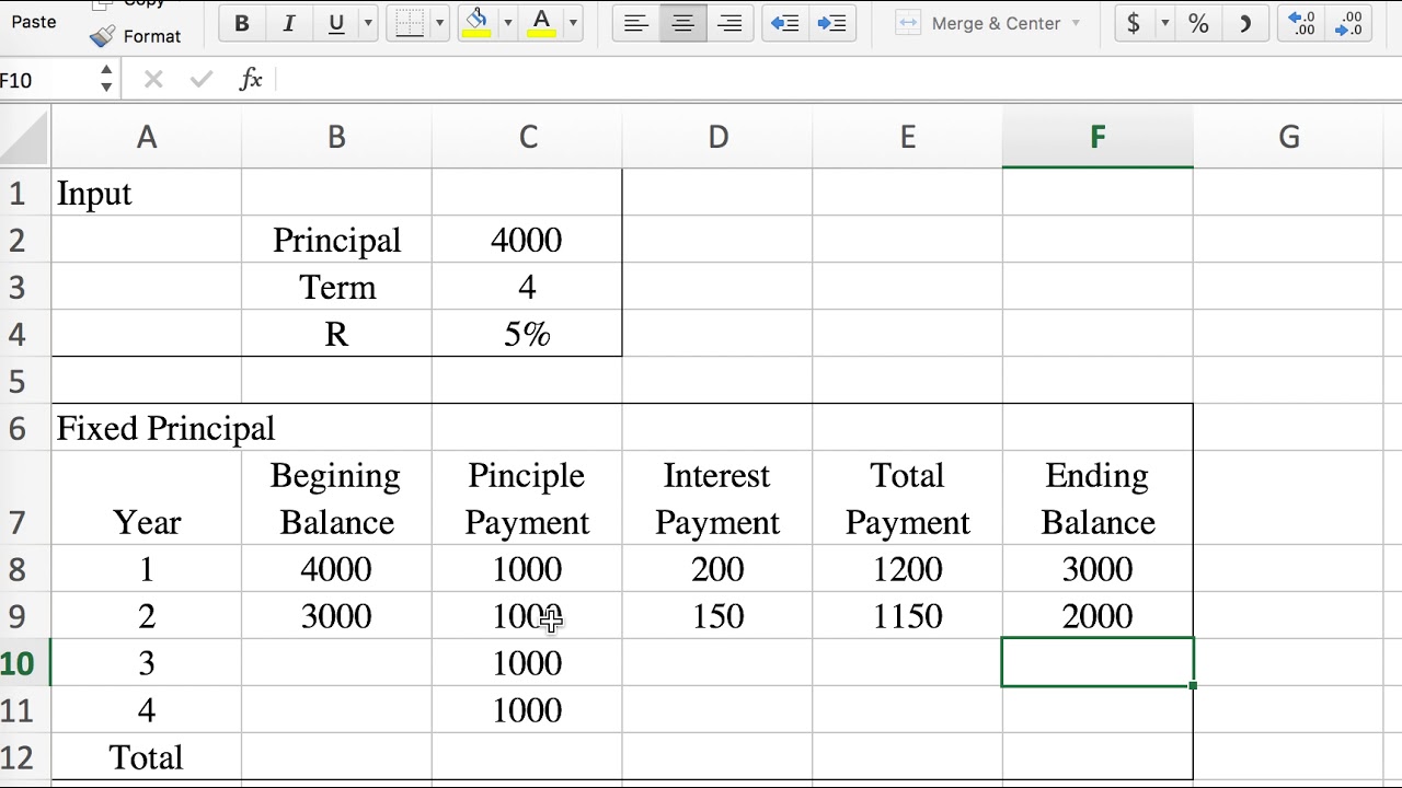 Loan Amortization With Extra Principal Payments Using 57 Off
