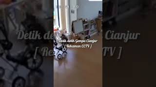 Detik detik Gempa Cianjur Terjadi [Rekaman CCTV] #shorts