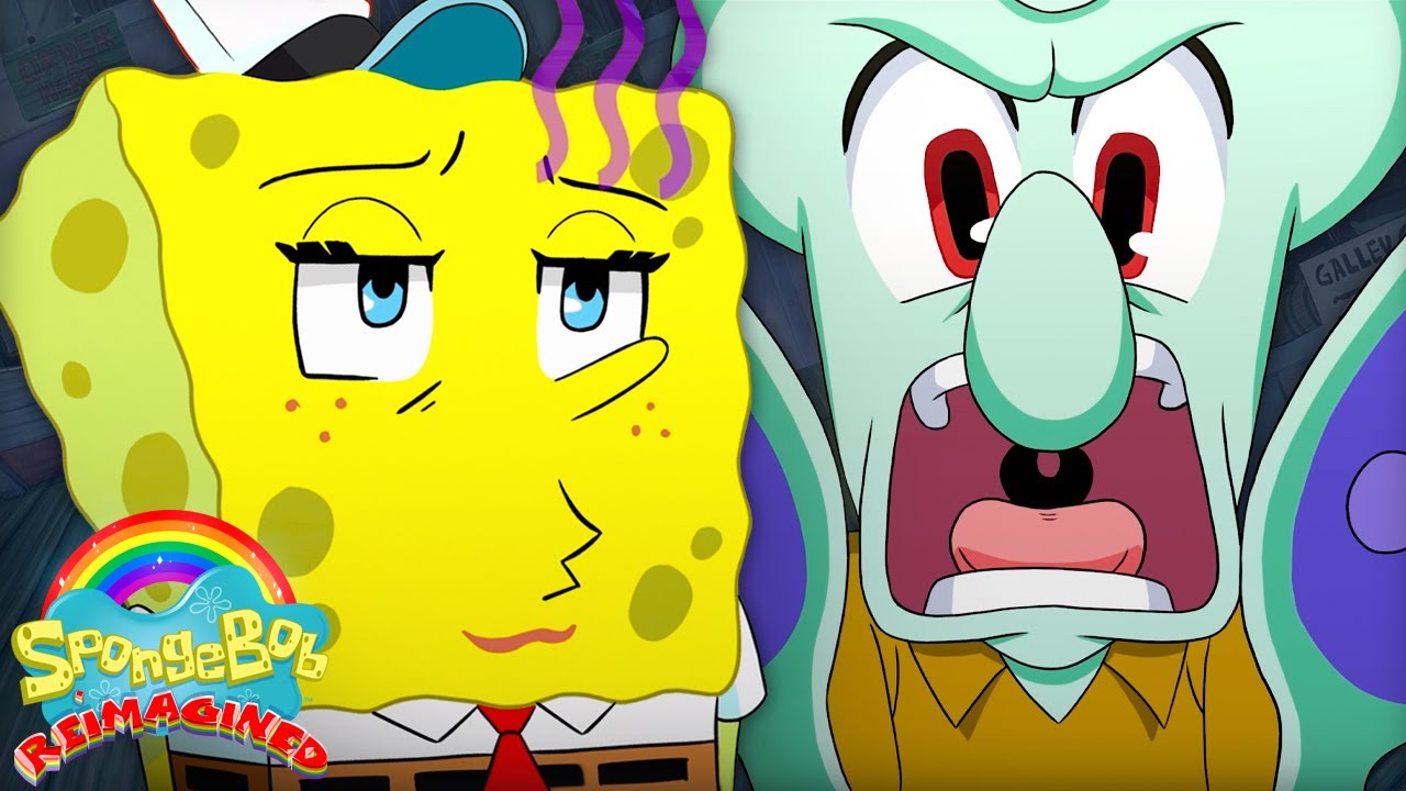 Squidward And Spongebob Anime