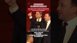 Georgian PM Irakli Garibashvili arrives in Chengdu|有朋自远方来,格鲁吉亚总理抵达成都