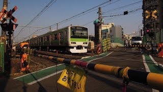 山手線の踏み切り Yamanote line Railway Crossing