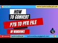 how to convert p7b to pfx file in windows