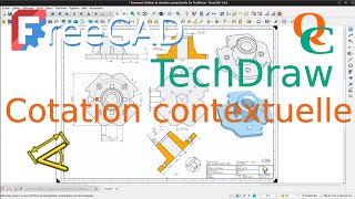 Comment utiliser la cotation contextuelle de TechDraw avec FreeCAD 1.0.0 ?