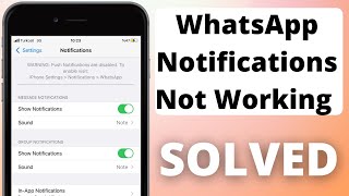 WhatsApp Warning Push Notifications Are Disabled How To Fix WhatsApp Notifications Not Working
