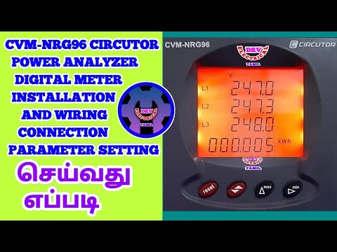 CVM-NRG96 CIRCUTOR POWER ANALYZER INSTALLATION AND WIRING CONNECTION ...