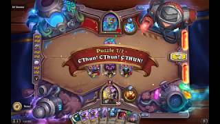 Solution Puzzle Lab Lethal: C'Thun! C'Thun! C'THUN! - Lil' Stormy (7/7), Hearthstone Boomsday