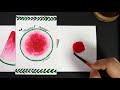 수채화 수박그리기 엽서 수채화 수박 일러스트 watermelon drawing