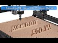 Cutting 8mm MDF with a Mcwdoit 4540 500W Big Power CNC Router Machine