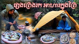 NOT SOLO CAMPING,ADVENTURE CAMPING AND COOKING WITH NATURAL WATER IN FOREST