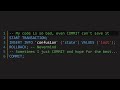COMMIT, AUTOCOMMIT, and ROLLBACK in MySQL