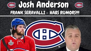 Habs Rumors - Josh Anderson (Frank Seravalli's Trade List)