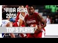 Top 5 Plays - Day 1 - 2015 FIBA Asia Championship