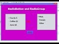 How To Use RadioGroup and RadioButton  in Java Netbeans