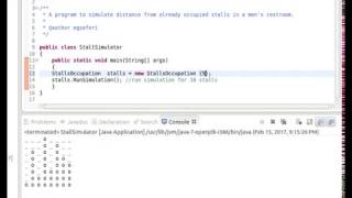 Prog. Project - Stalls Simulation (Java)