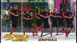Junior New System: The HIGH-HEEL Dancing Guys WOW The Crowd | America's Got Talent 2018