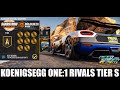 TIER S | KOENIGSEGG ONE:1 | NEED FOR SPEED NO LIMITS UNDERGROUND RIVALS