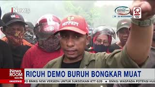 Unjuk Rasa Buruh Bongkar Muat di Pelabuhan Bungkutoko Kendari Ricuh #iNewsRoom Part 01 07/11