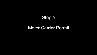 Step 5 Motor Carrier Permit How To apply for a Motor Carrier Permit in California