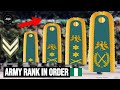 Simple Guide to All Army Ranks in order - Nigeria