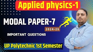 Applied physics-1 Important Questions /Modal Paper-6/Polytechnic 1st semester| Physics-1st |#physics